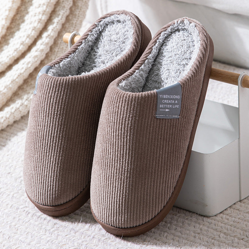 Pantuflas algodón y terciopelo