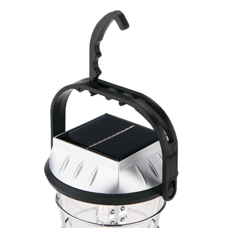 Lampara de camping con carga solar y manivela