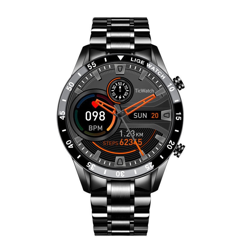 Reloj inteligente multifuncional con Bluetooth, podómetro, detección de presión arterial y frecuencia cardíaca, reloj resistente al agua
