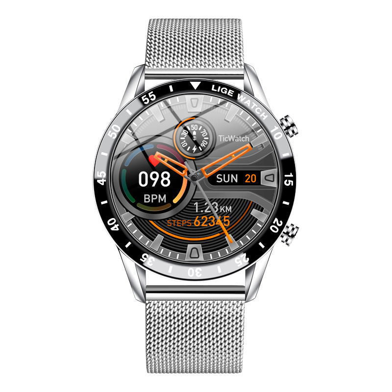 Reloj inteligente multifuncional con Bluetooth, podómetro, detección de presión arterial y frecuencia cardíaca, reloj resistente al agua