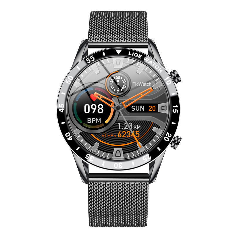 Reloj inteligente multifuncional con Bluetooth, podómetro, detección de presión arterial y frecuencia cardíaca, reloj resistente al agua