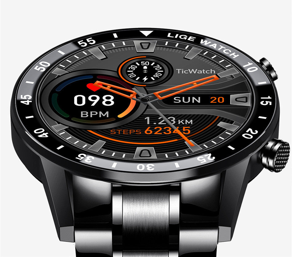 Reloj inteligente multifuncional con Bluetooth, podómetro, detección de presión arterial y frecuencia cardíaca, reloj resistente al agua