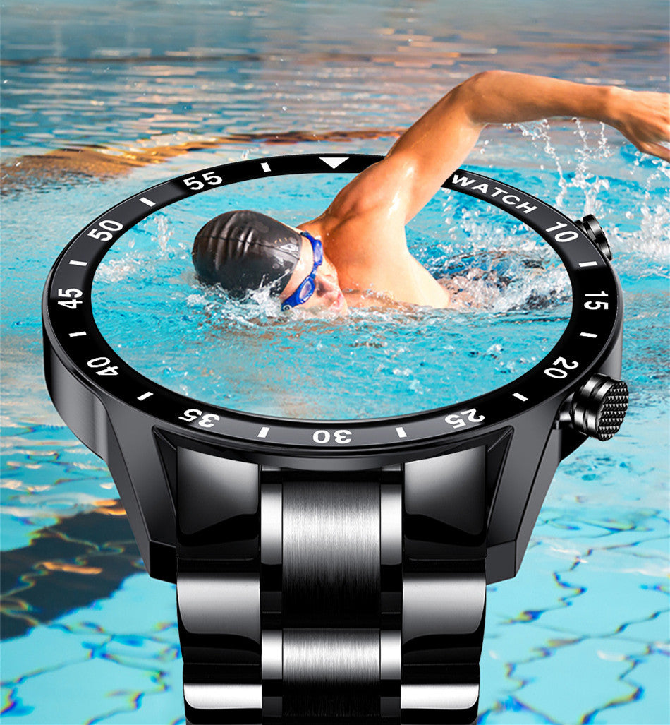 Reloj inteligente multifuncional con Bluetooth, podómetro, detección de presión arterial y frecuencia cardíaca, reloj resistente al agua