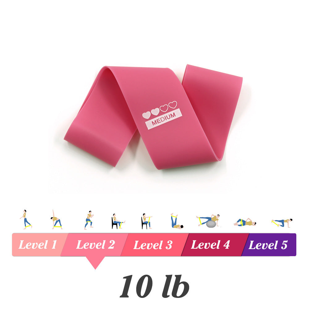 Bandas elásticas de goma de resistencia 0,35mm-1,1mm, bandas elásticas para entrenamiento deportivo Pilates