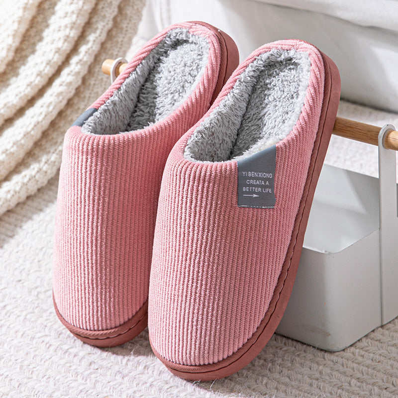 Pantuflas algodón y terciopelo