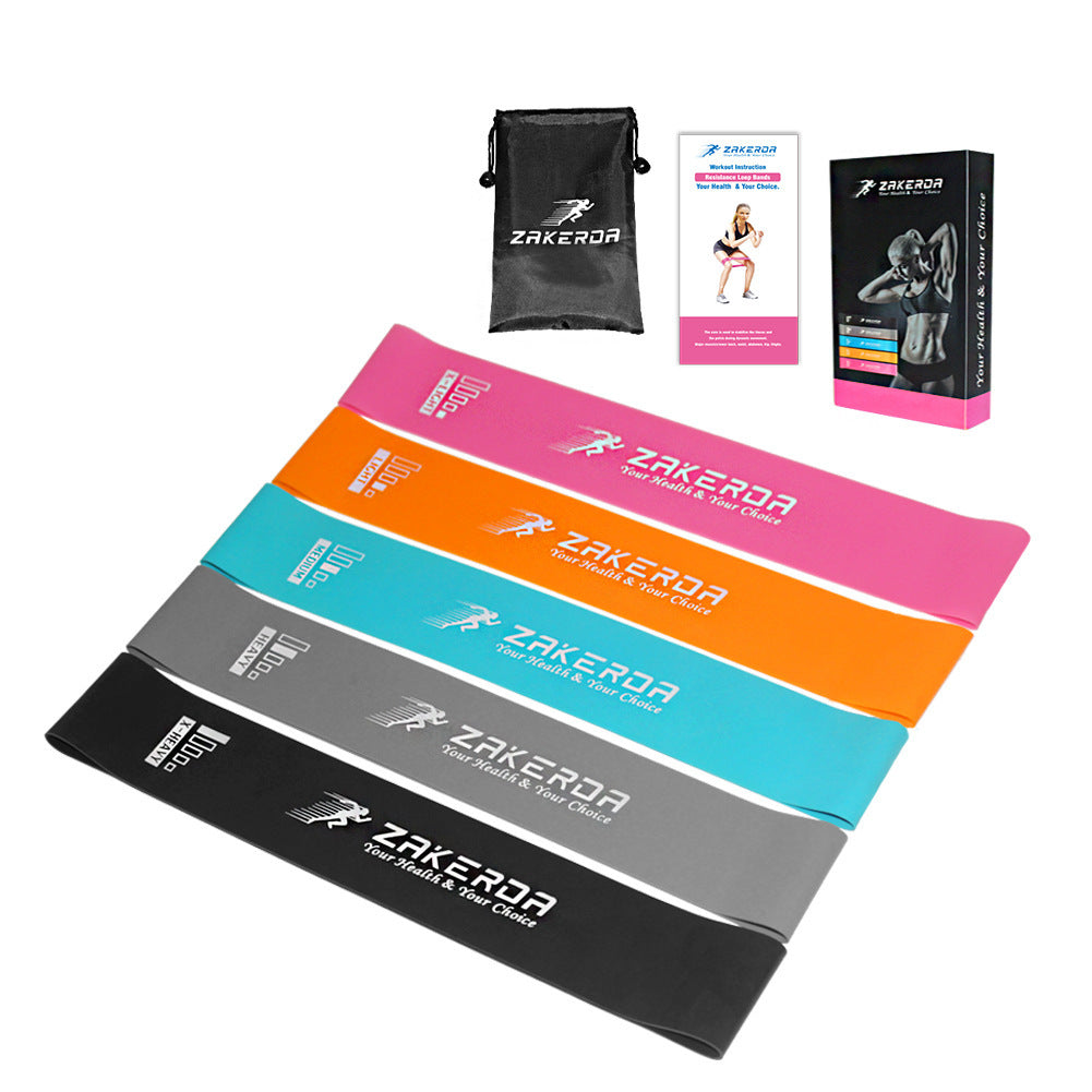 Bandas elásticas de goma de resistencia 0,35mm-1,1mm, bandas elásticas para entrenamiento deportivo Pilates