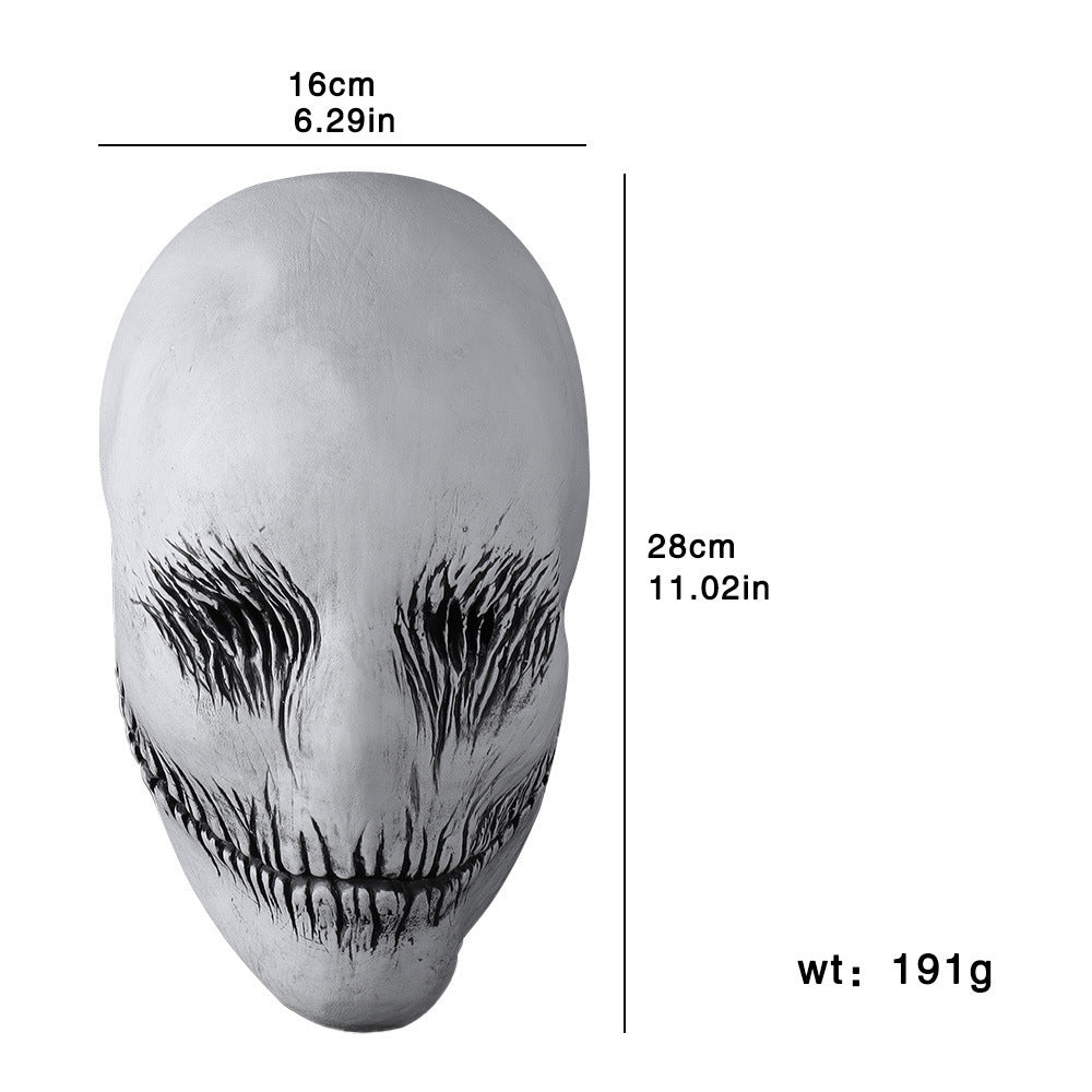 Máscara de látex de fantasma para Halloween, fiesta de mascaradas, tocado de terror