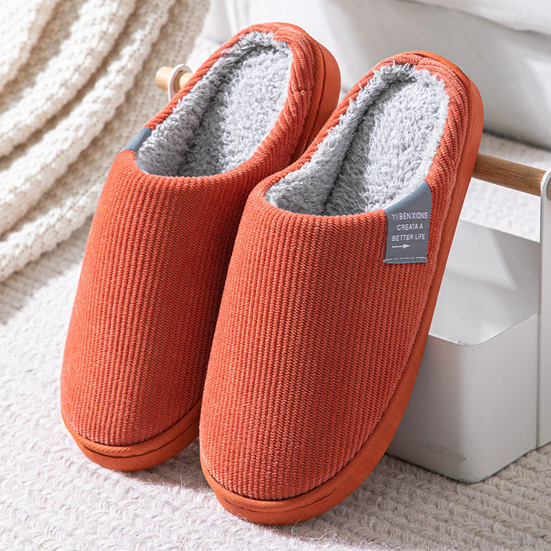 Pantuflas algodón y terciopelo