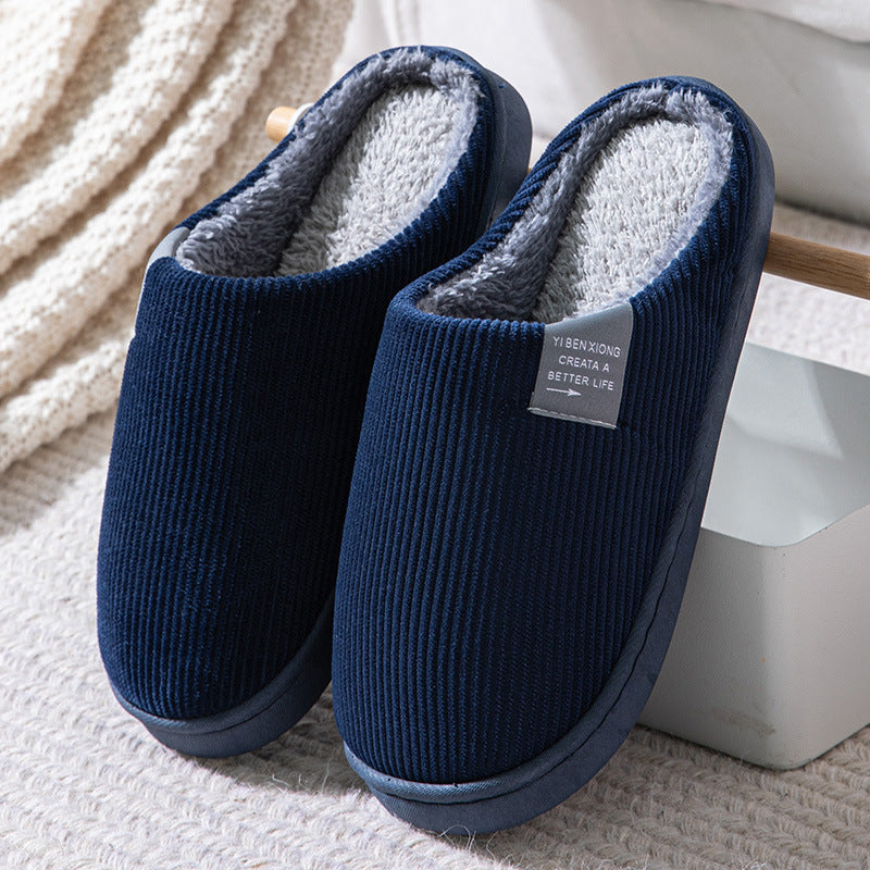 Pantuflas algodón y terciopelo