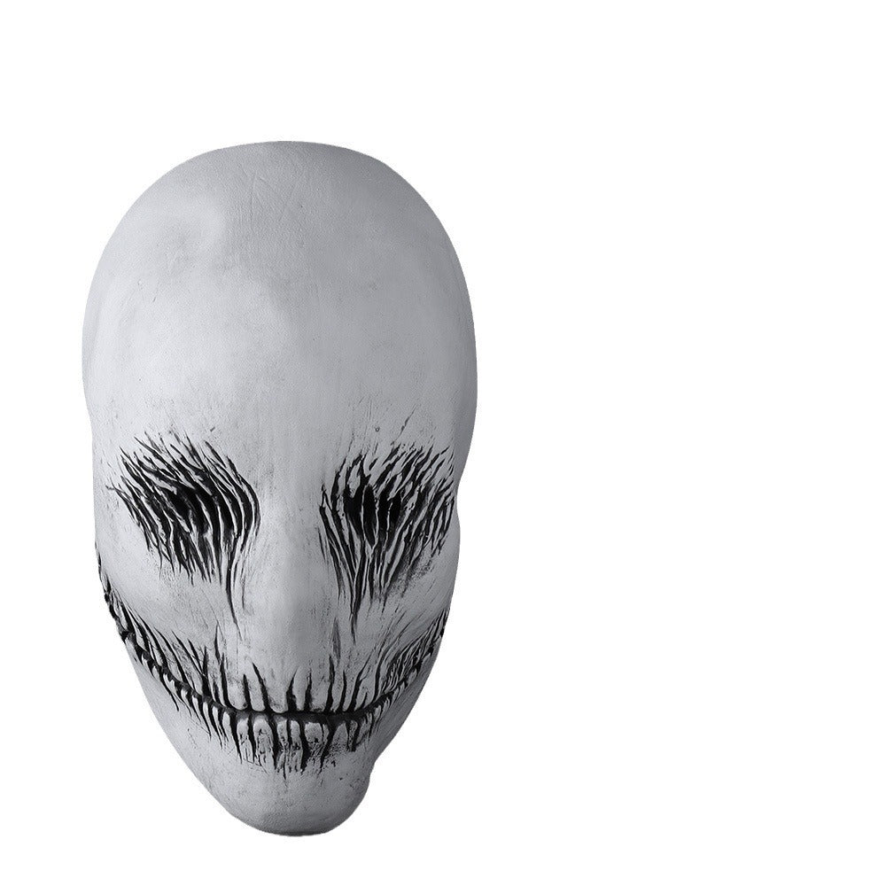 Máscara de látex de fantasma para Halloween, fiesta de mascaradas, tocado de terror