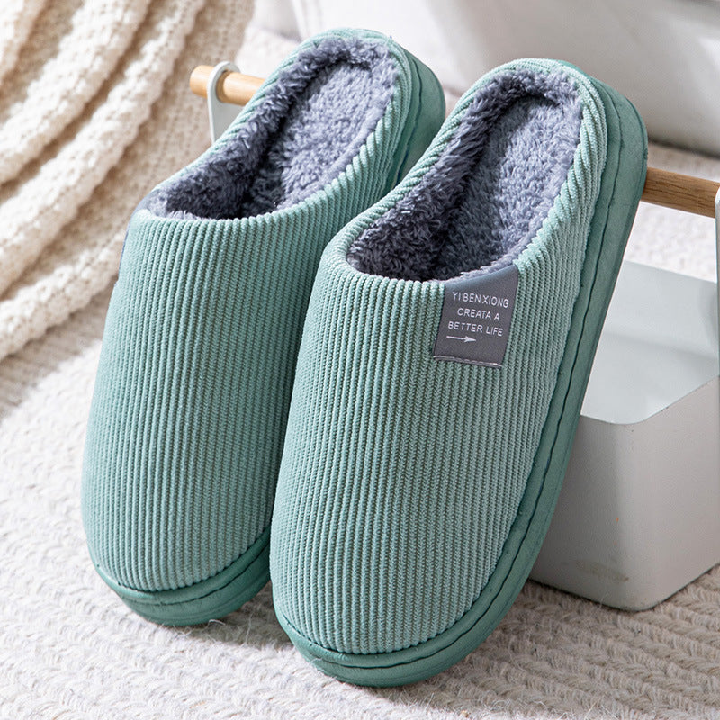 Pantuflas algodón y terciopelo