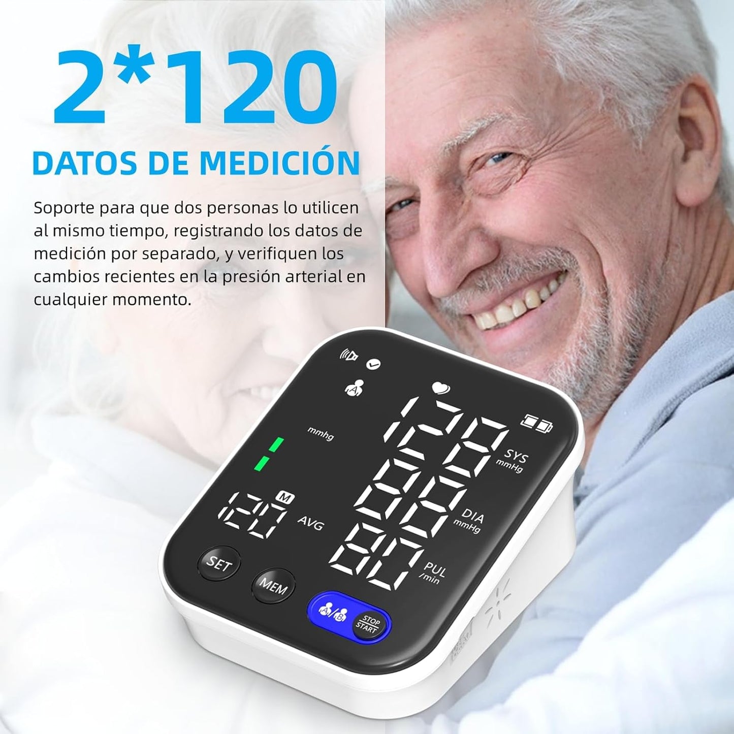 Tensiómetro electrónico,presión arterial en tiempo real