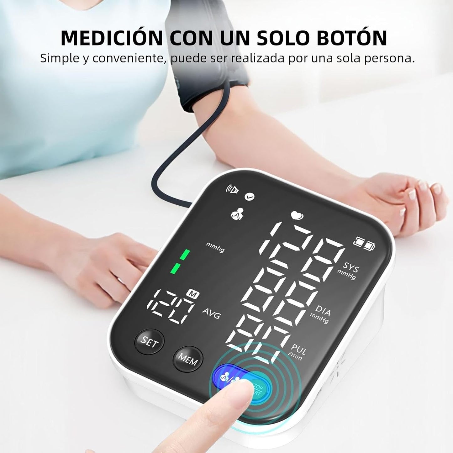 Tensiómetro electrónico,presión arterial en tiempo real