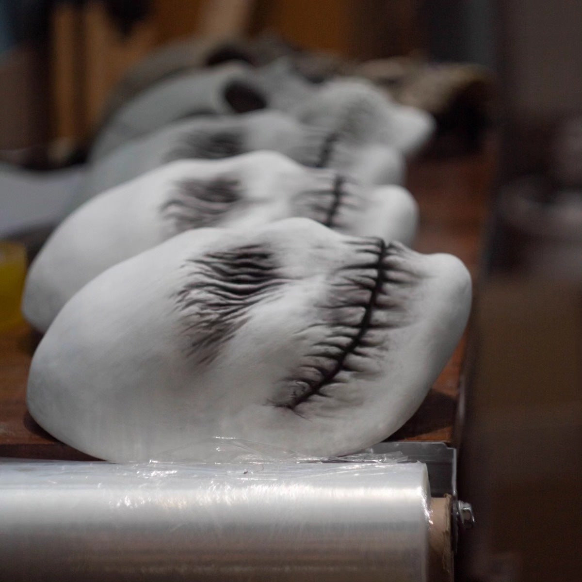 Máscara de látex de fantasma para Halloween, fiesta de mascaradas, tocado de terror