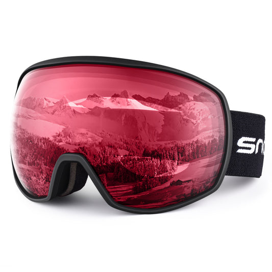 Gafas de esquí antivaho de doble capa, gafas de esquí de montaña