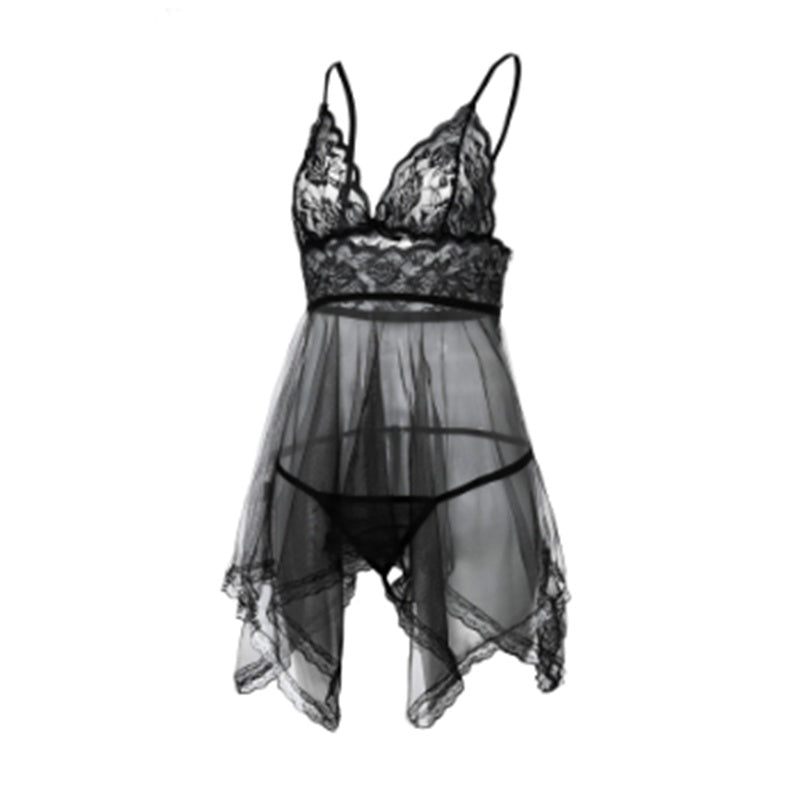 Camisón sexy con abertura frontal
