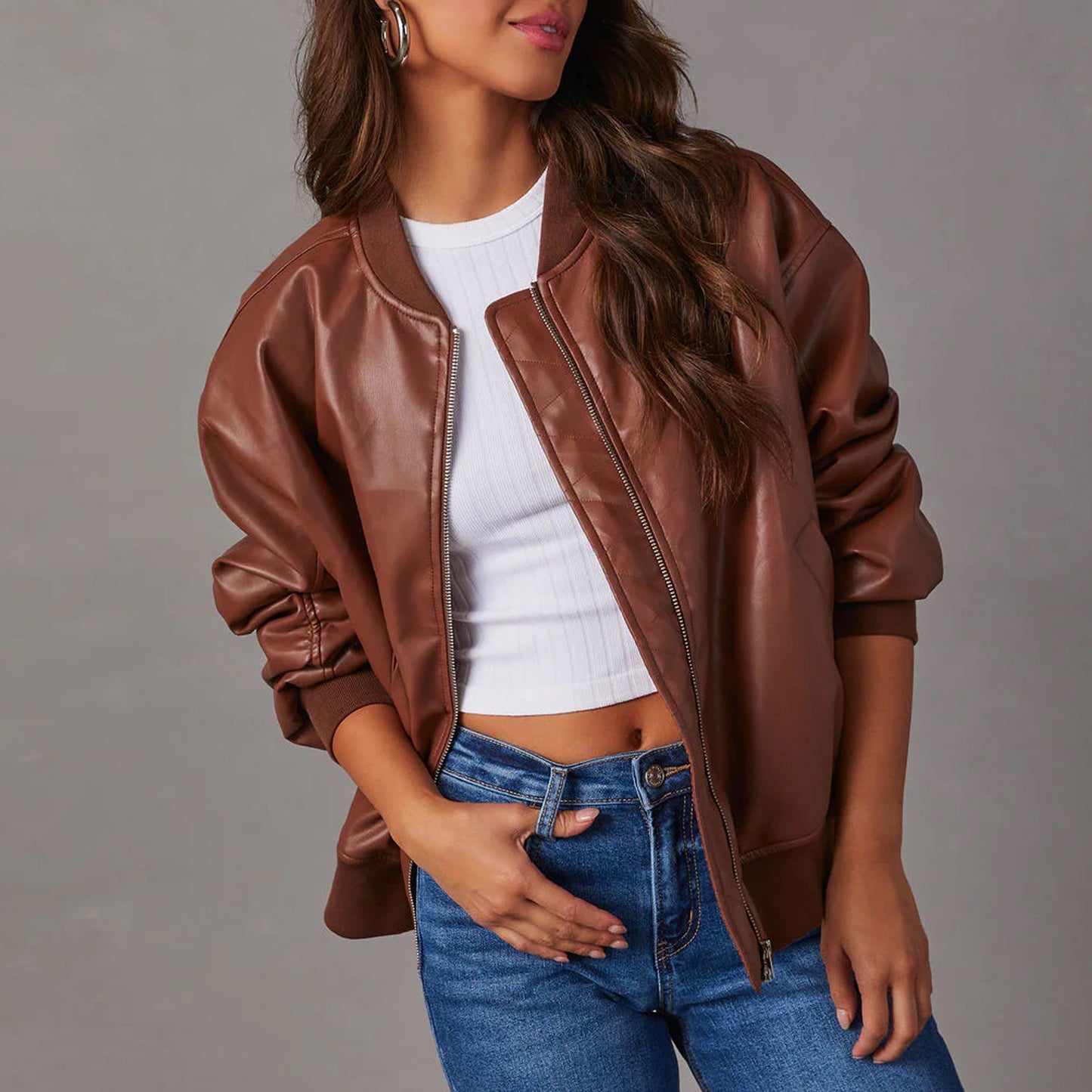 Chaqueta Simil Piel mujer