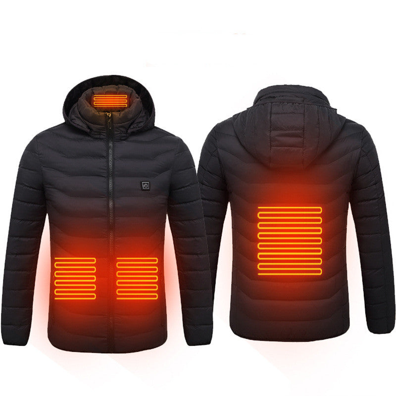 Chaqueta calefactora, chaqueta eléctrica USB, abrigo de algodón