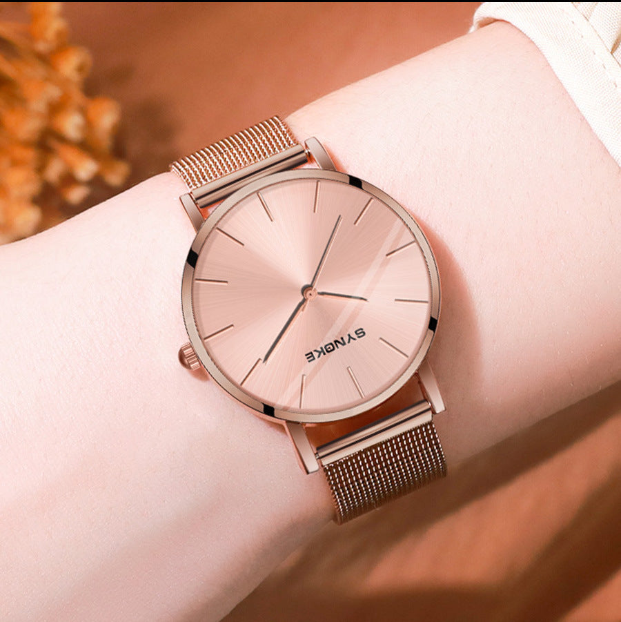 Reloj de cuarzo de moda para hombre y mujer.