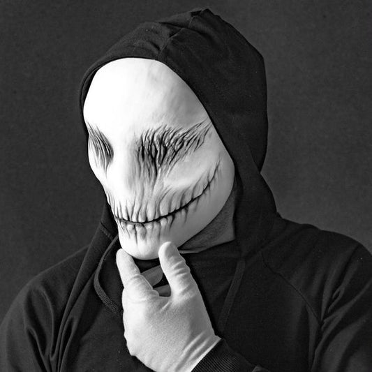 Máscara de látex de fantasma para Halloween, fiesta de mascaradas, tocado de terror