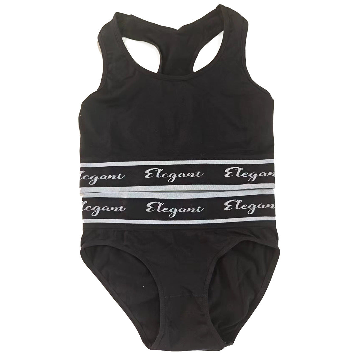 Traje de ropa interior Push Up Sujetador de sujeción de pecho Sujetador deportivo de copa completa con letras