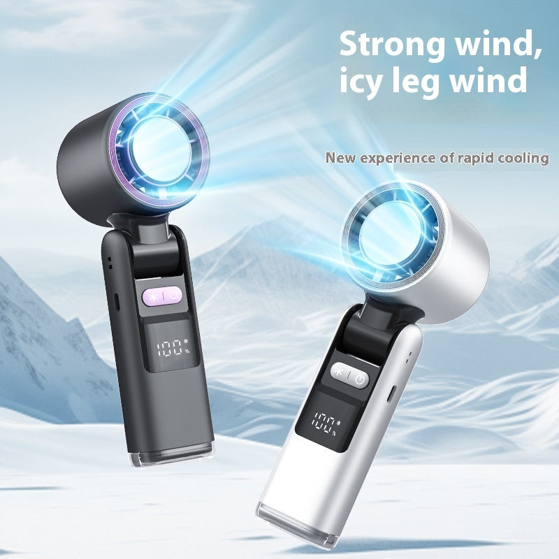 Mini ventilador de mano plegable de alta velocidad con carga USB
