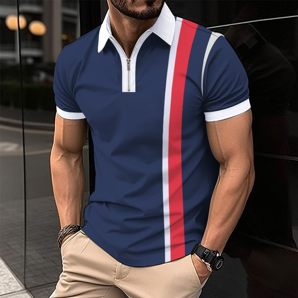 Polo Casual Hombre Estampado