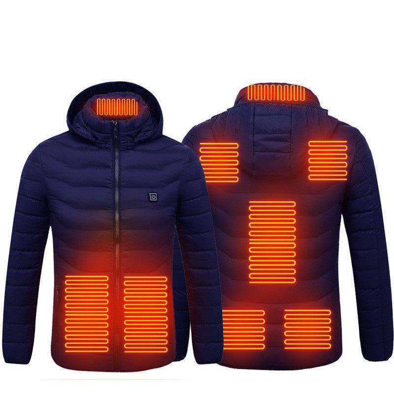 Chaqueta calefactora, chaqueta eléctrica USB, abrigo de algodón