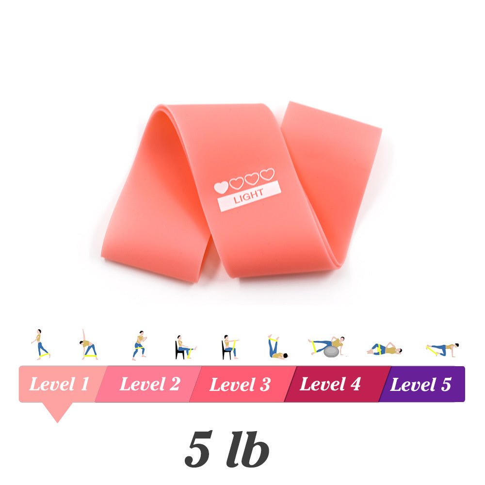 Bandas elásticas de goma de resistencia 0,35mm-1,1mm, bandas elásticas para entrenamiento deportivo Pilates