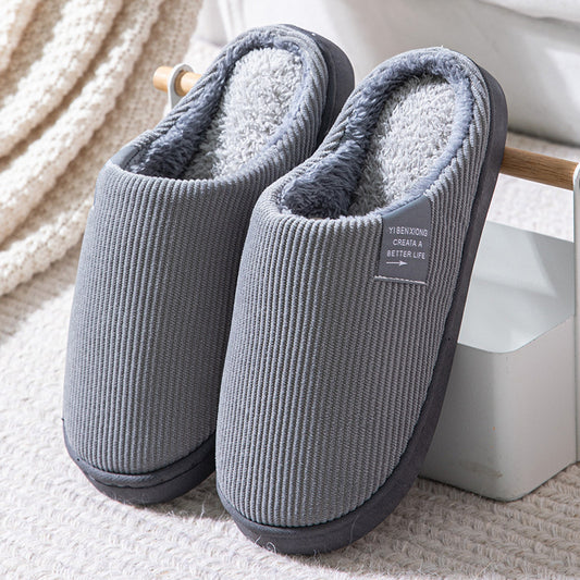 Pantuflas algodón y terciopelo