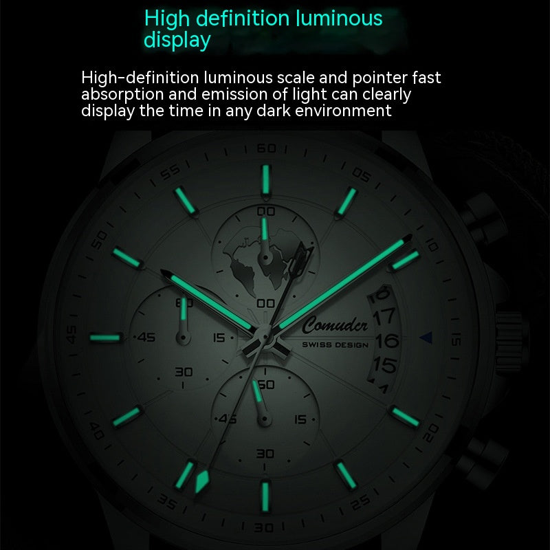 Reloj Automático con calendario luminoso e impermeable