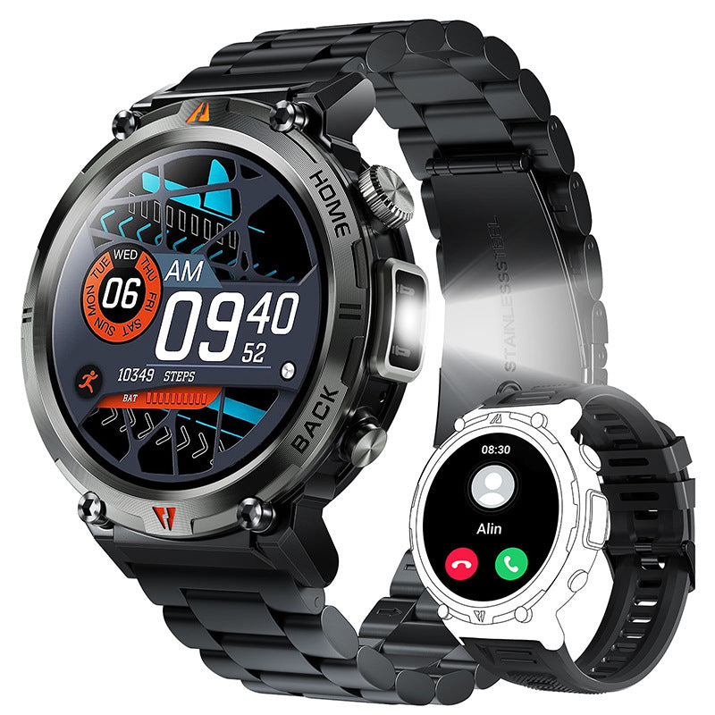 Smart Watch con Linterna LED 145 Pantalla Bluetooth