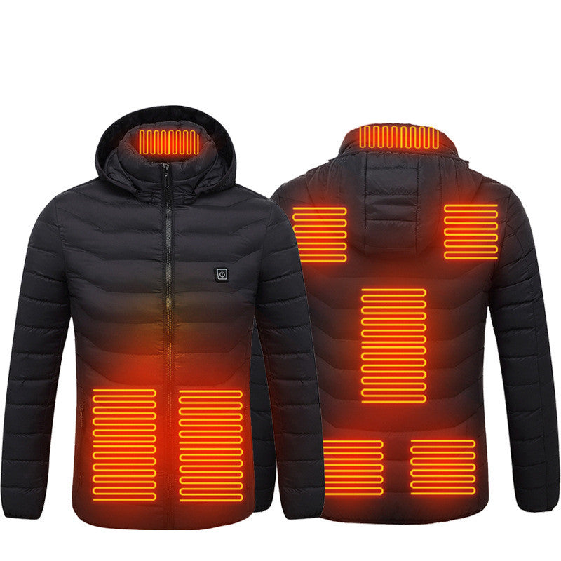 Chaqueta calefactora, chaqueta eléctrica USB, abrigo de algodón