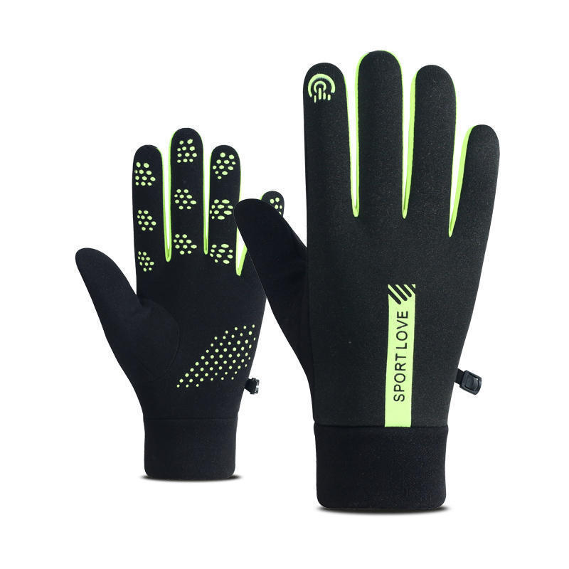 Guantes de invierno resistentes al viento y al frío, de terciopelo, cálidos y antideslizantes para pantalla táctil