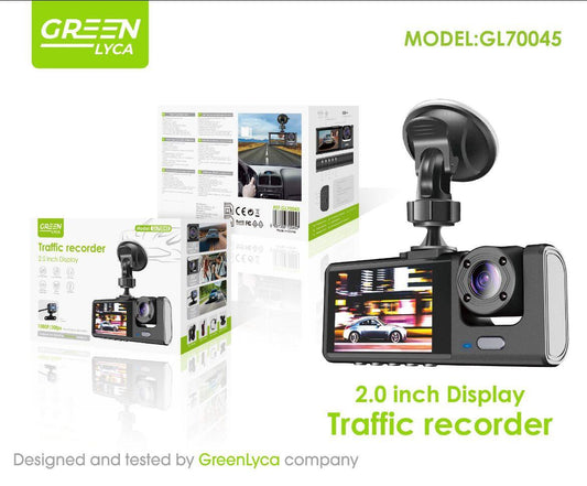 DashCam. Grabadora de Conducción 3 Lentes 1080P – Seguridad Total en Todo Momento