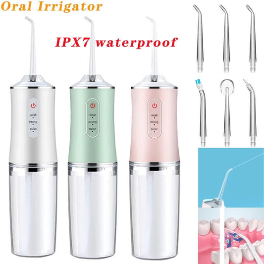 Irrigador dental recargable