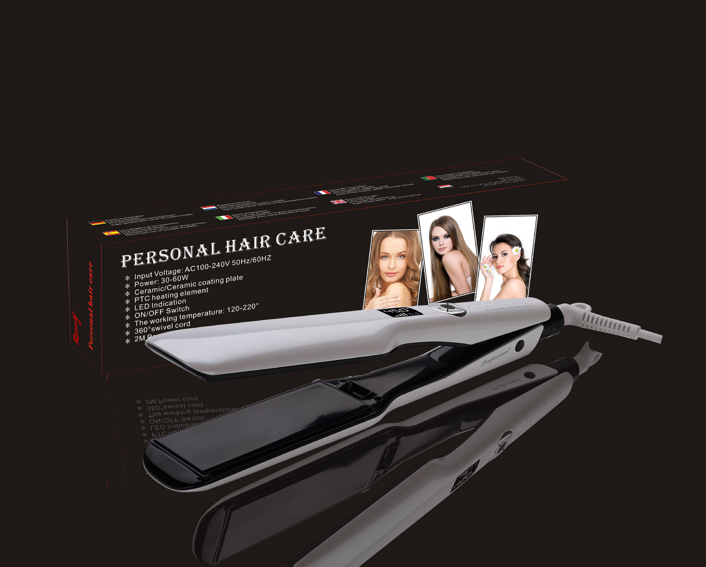 Plancha de pelo profesional.